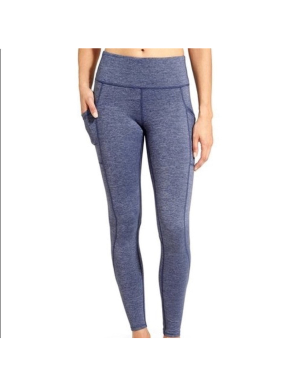 NWT Athleta High Rise Quest Chaturanga to town Tight Blue size XS pockets